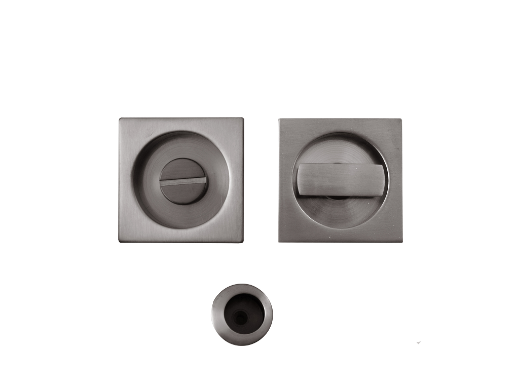 Maniglia Incasso Quadra Porta Scorrevole modello Open SQ d.57x57/48 con Nottolino varie finiture | Colombo Design - immagine 1